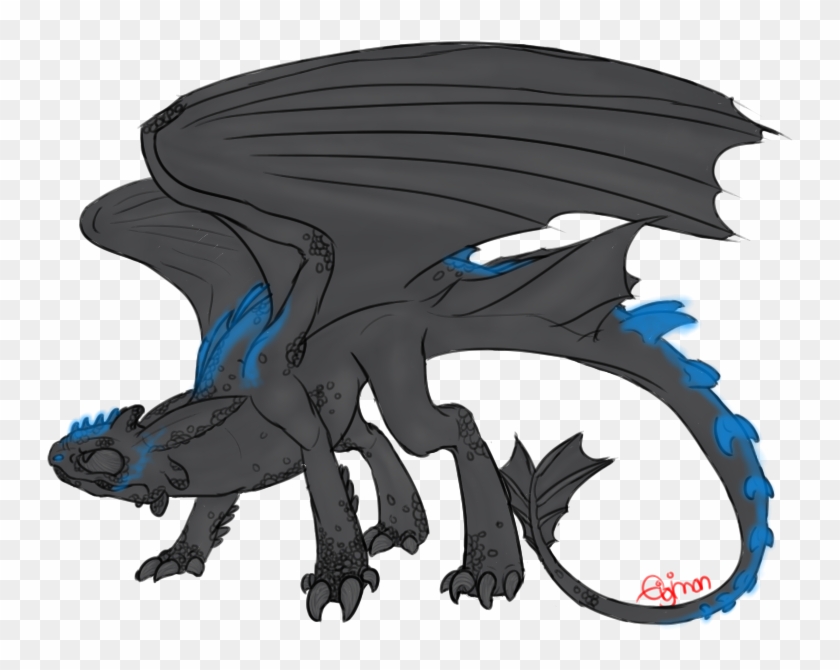 Titan Nightfury By Gigimon666 - Night Fury Png Deviantart #774496