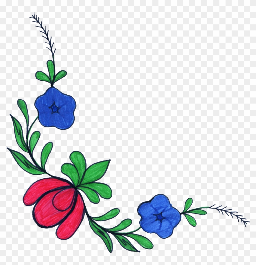 Free Download - Free Png Transparent Flower Corner #774653