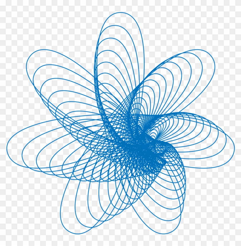 Spirograph Pattern Drawing Png Image - Spirograph Blue #774689