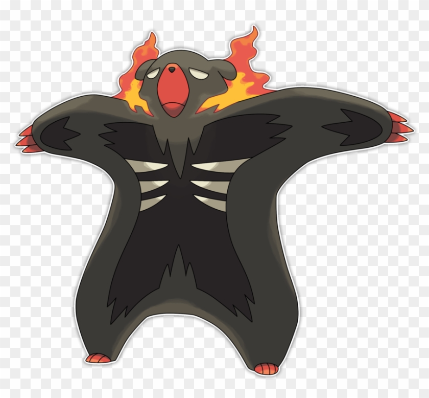 Brugburn, Burned Down Fakemon By Smiley-fakemon - Fakemon Flambear #774824