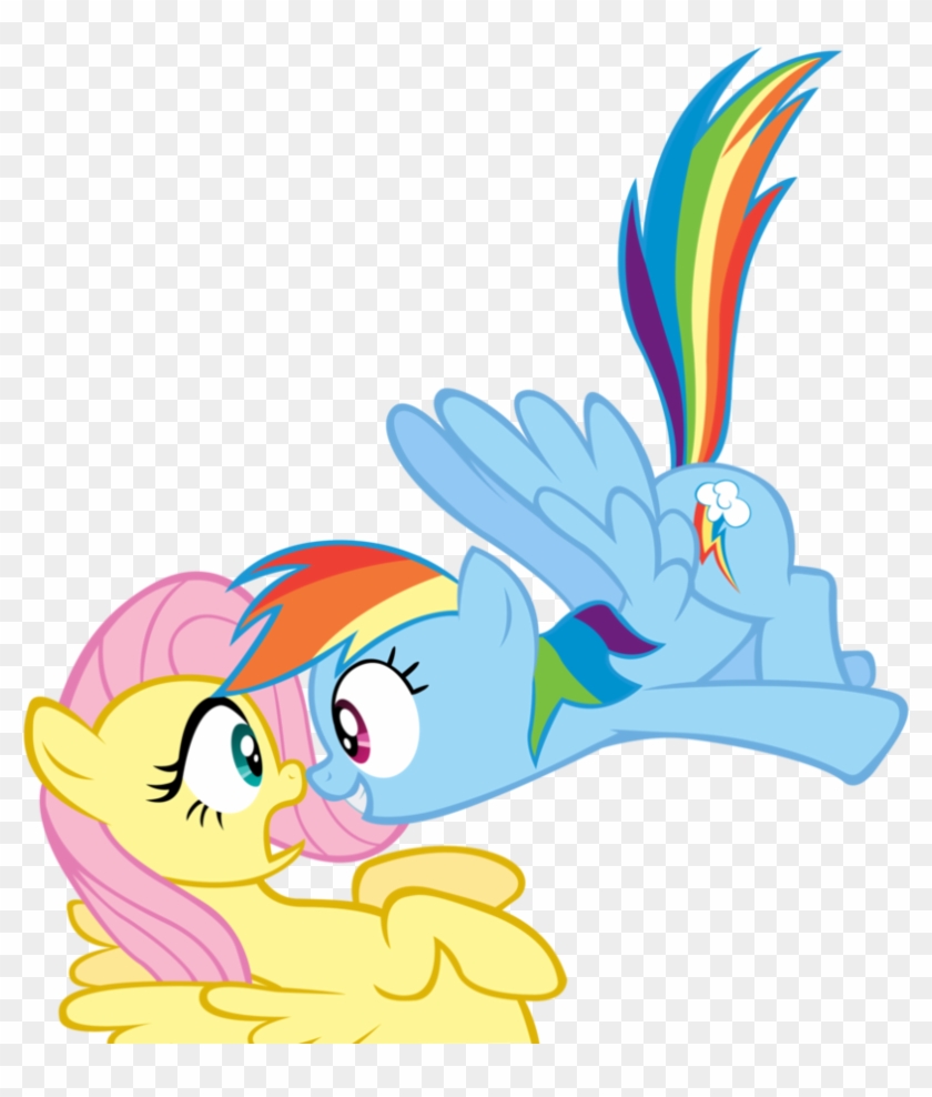 Pin Rainbow Dash And Fluttershy Comics - Comic Book #774836