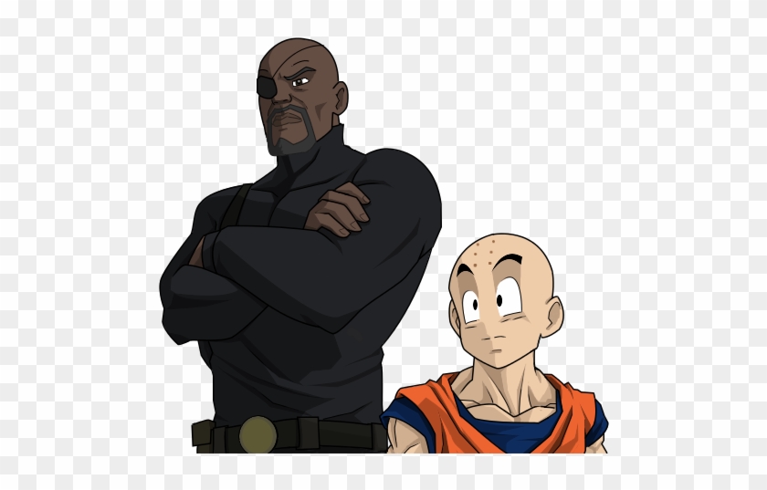 Nick Fury And Krillin By Nemotrex - Krillin #774911