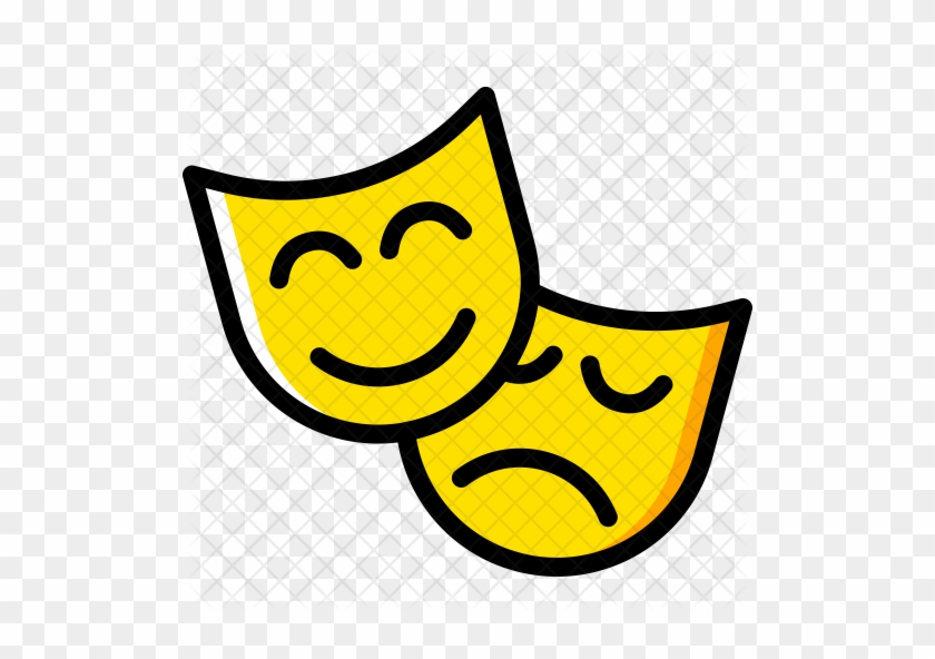 Drama Icon - Theater Symbol White Png #774939