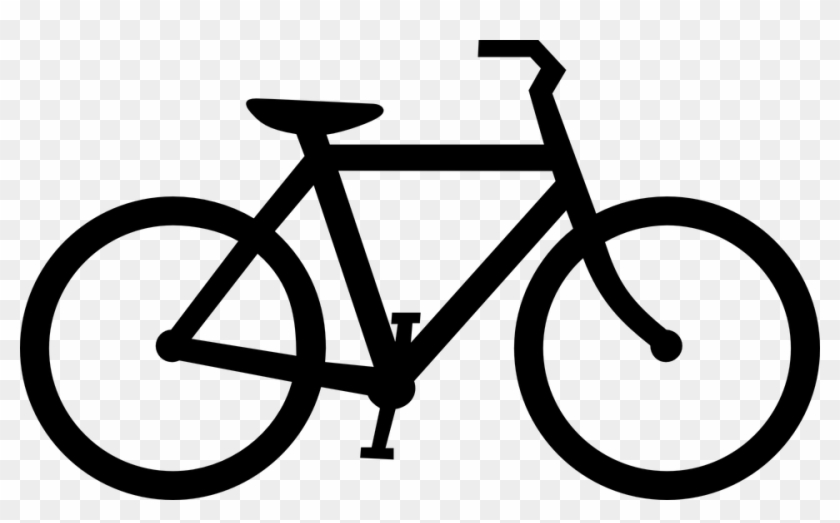 Tour De Shore - Bicycle Clip Art Silhouette #775098