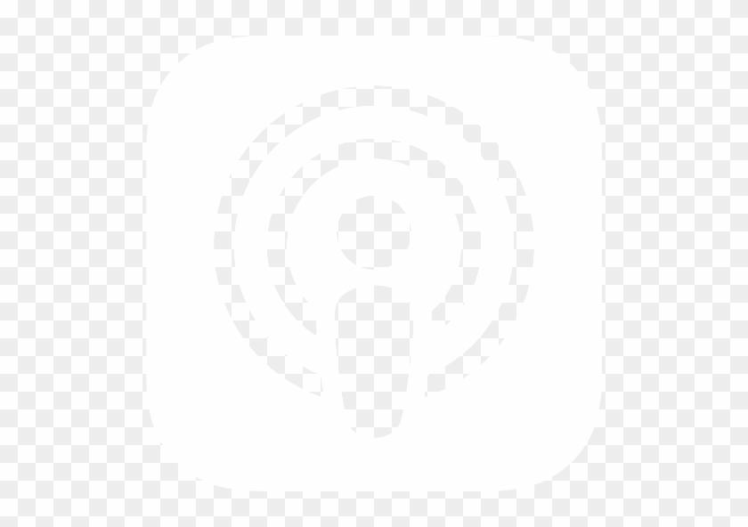 2017 Broken To Barbell - White Apple Podcast Logo #775250