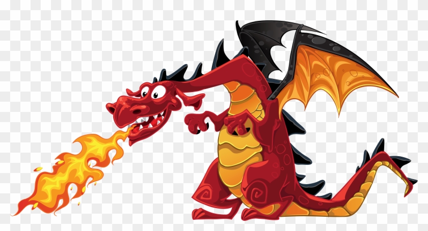 Dragon Fire Breathing Cartoon Clip Art - Dragon Fire Breathing Cartoon Clip Art #775504