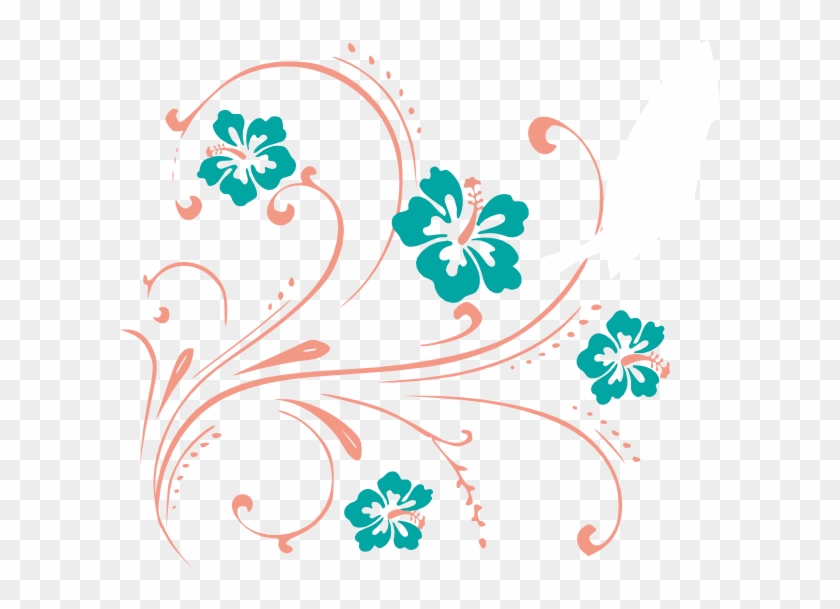 Flower Scroll Cliparts - Scrolls With Flower Clipart #775411