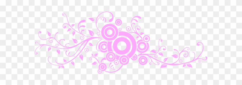 Flower Scroll Hi Clipart - Flower Swirl Vector Png #775518