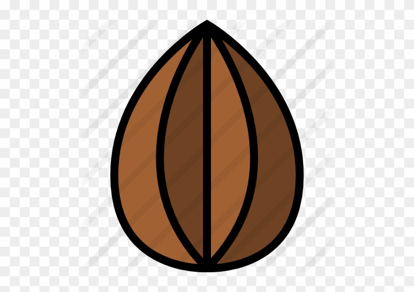 Almond - Almendra Icono Png #775535
