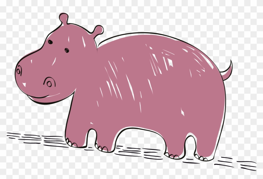Cartoon Domestic Pig Hippopotamus - Cartoon Domestic Pig Hippopotamus #775583