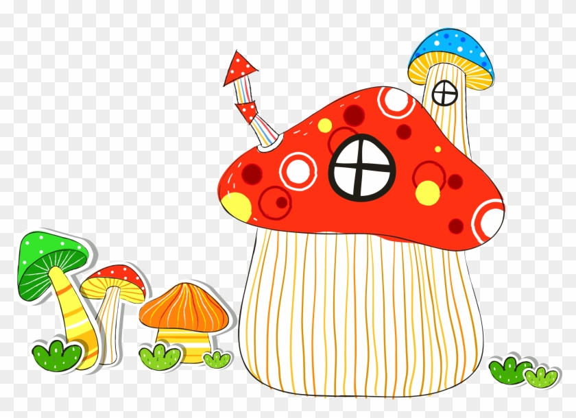 Mushroom House 3087*2219 Transprent Png Free Download - Mushroom House 3087*2219 Transprent Png Free Download #775653