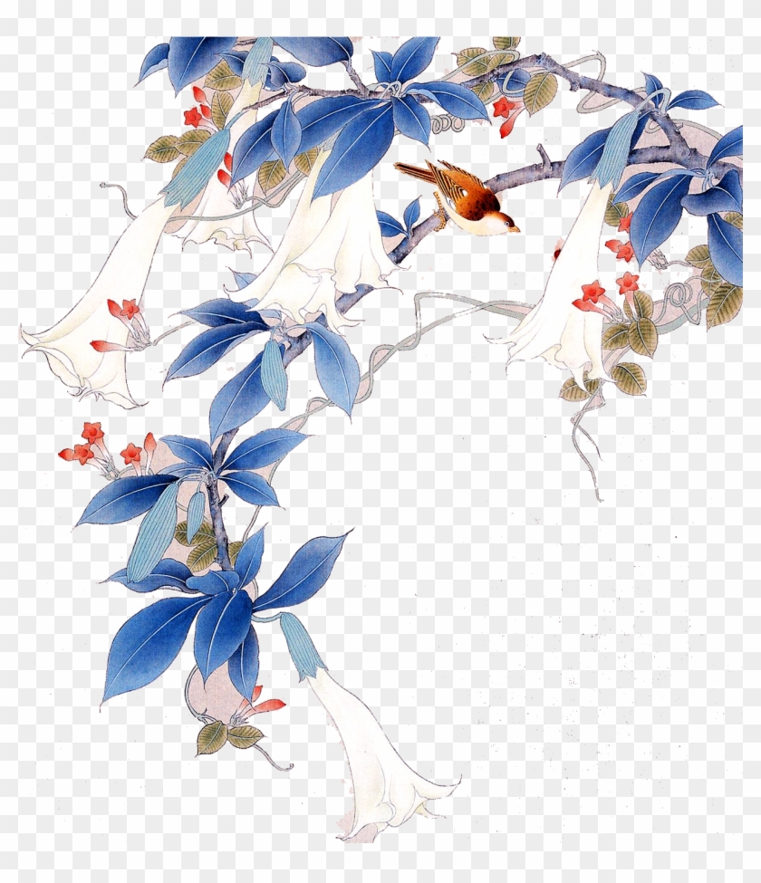 Gongbi Bird And Flower Painting Chinese Painting Hanging - Gongbi Bird And Flower Painting Chinese Painting Hanging #775875