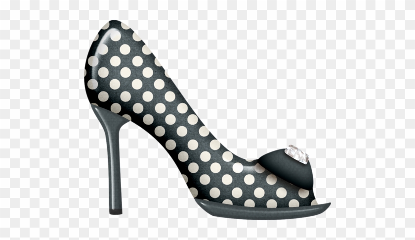 Shoe Girl Clipart Polka Dot Scrapbook - Basic Pump #775674