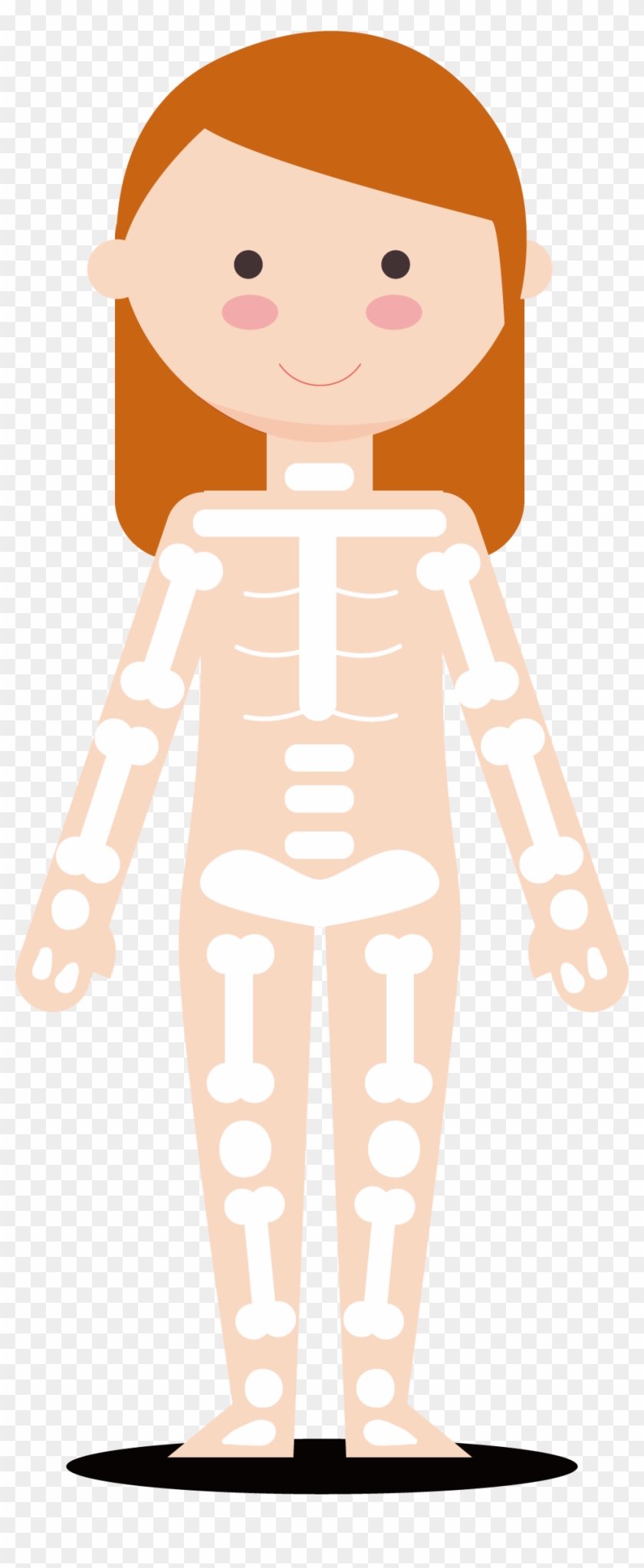 Vector Girl Skeleton - Smoking Lung Vector Png #775714
