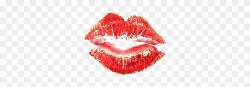 Kisses Clipart Lip Gloss - Lipstick Kiss Transparent Background #775856