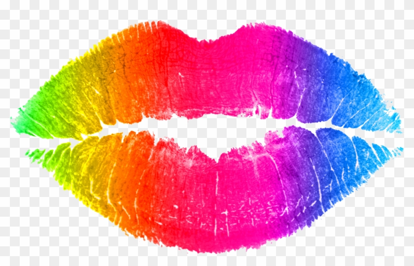 Drawing Lip Rainbow Color Clip Art - Rainbow Lips #775886