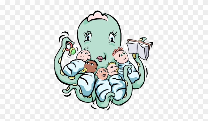 Octopus Holding Babies #775900