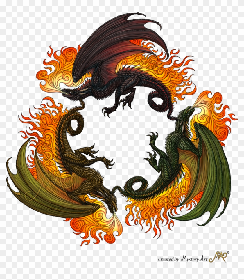 Three Dragons By Sunima On Deviantart Cute Dragon Clip - Three Dragons #775926