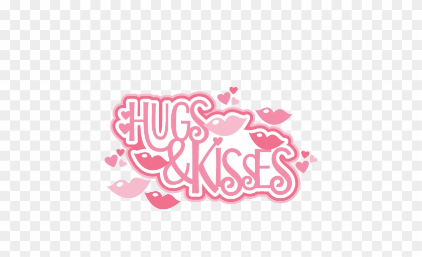 Large Hugs And Kisses Title3 Clipart - Scalable Vector Graphics #775946