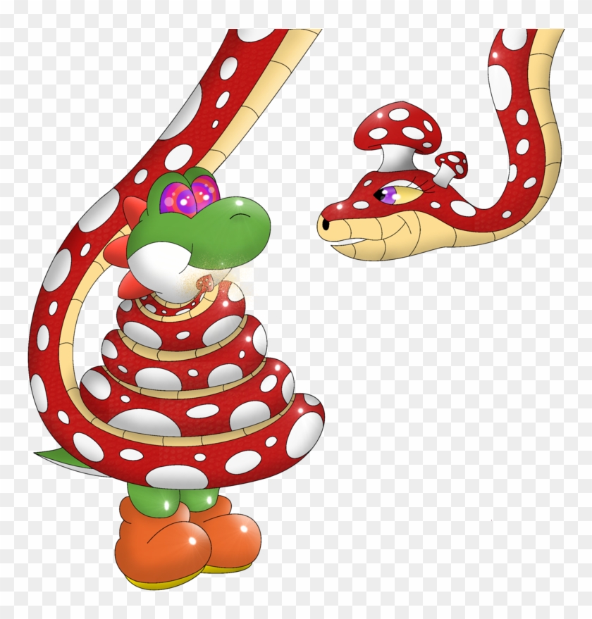 Yoshi And The Mushroom Serpent By Kinipharian - Yoshi Hypnosis #776030
