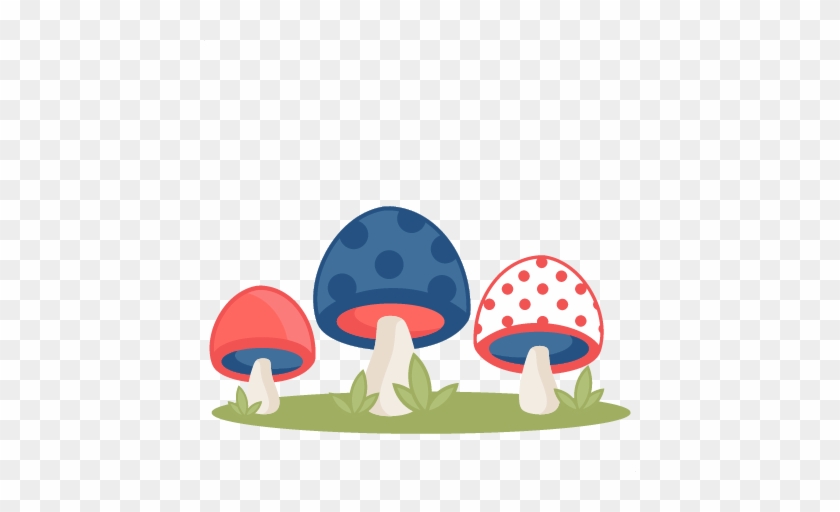 Polka Dot Mushrooms Svg Scrapbook Cut File Cute Clipart - Scalable Vector Graphics #776110
