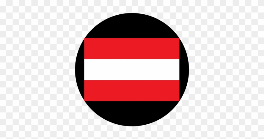 Flag Of Austria Gobo - Circle #776136