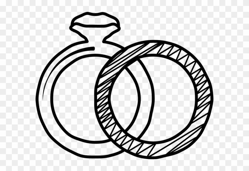 Rubber Stamp Of Two Wedding Rings - Coloring Book #776261