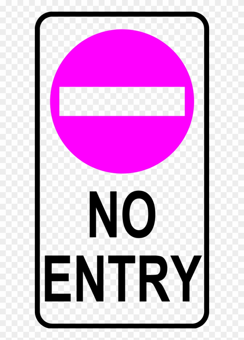 Sign No Entry Vector Clip Art Ssibqp Clipart - Pink No Entry Sign #776272