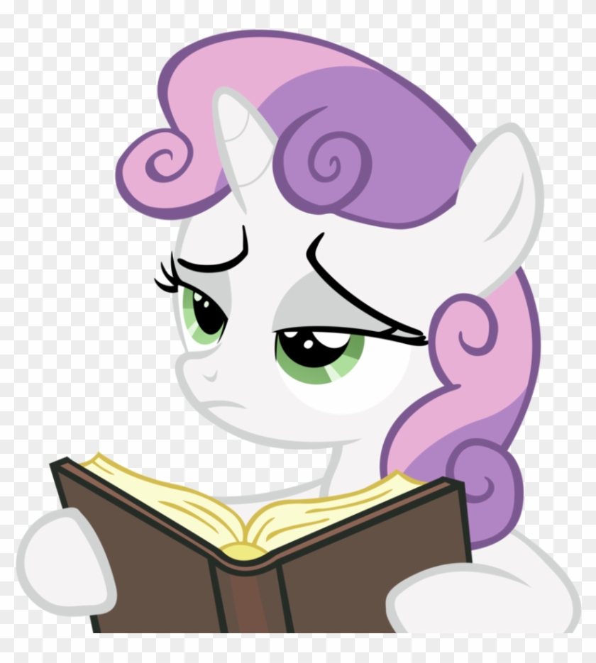 You Interrupted Sweetie Belle's Book For This By Craftybrony - Sweetie Belle Reading A Book #776323