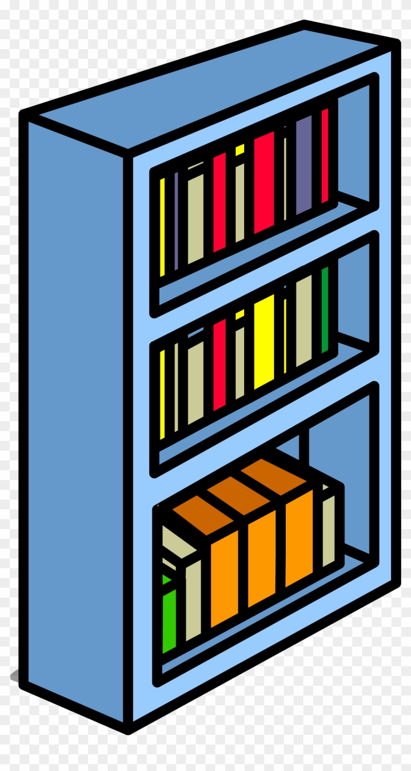 Blue Bookshelf Sprite 010 - Bookcase #776342