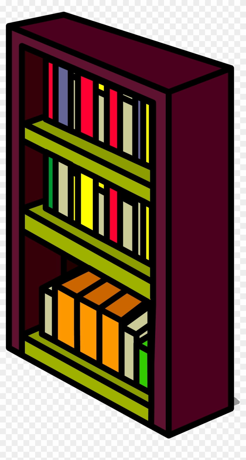 Burgundy Bookshelf Sprite 006 - Bookcase #776347