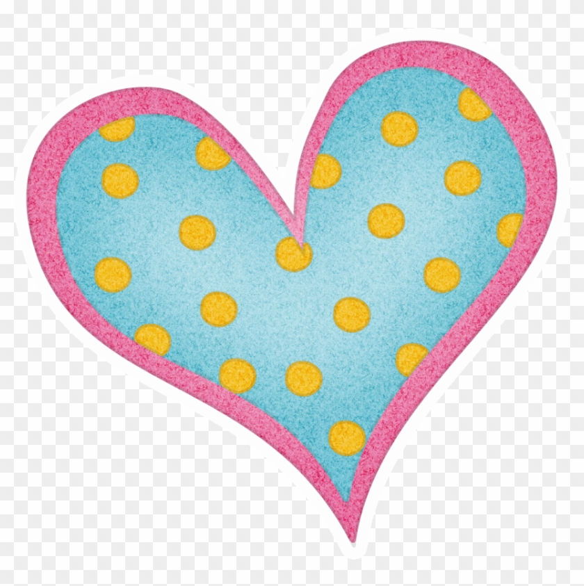 Decoupage - Hearts With Polk A Dot Clipart #776352