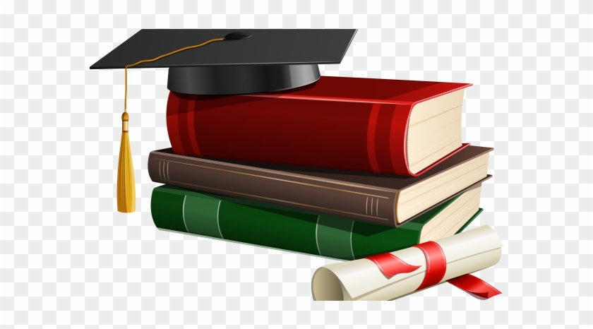 Graduation Cap Books And Diploma Png Clipart 330hukb28j4i12o8nfqz9m - Graduation Cap And Diploma #776357