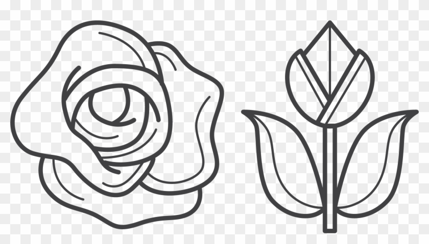 Beach Rose Flower Clip Art - Beach Rose Flower Clip Art #776399