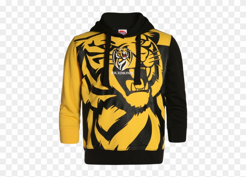 Richmond Tigers Youth Supporter Pullover Hood - Richmond Tigers Polar Fleece Throw Rug Blanket #776418