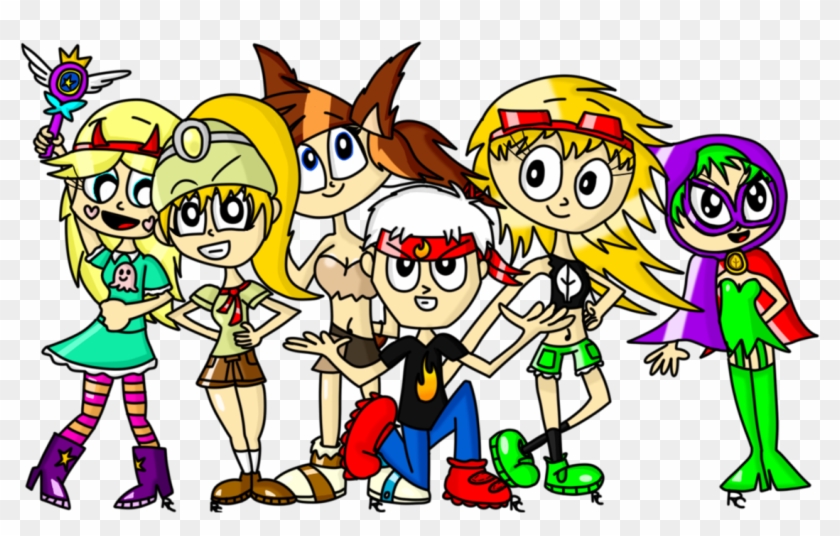 Sticky And The Girls By Flainstorm - Cartoon #776462