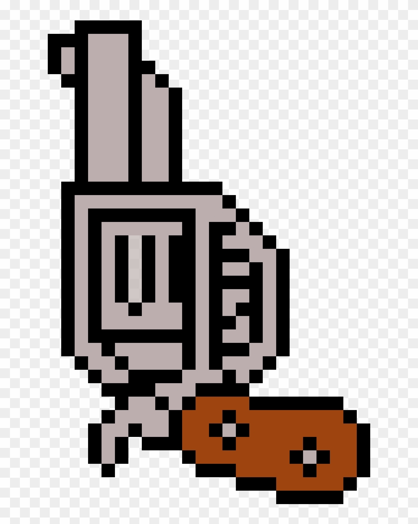 Pixel Revolver By Rest In Pixels - Minecraft Revolver Pixel Art #776505