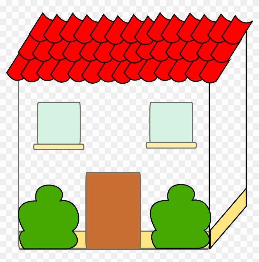 House Home Building Architecture Png Image - House With Red Roof Clipart #776768