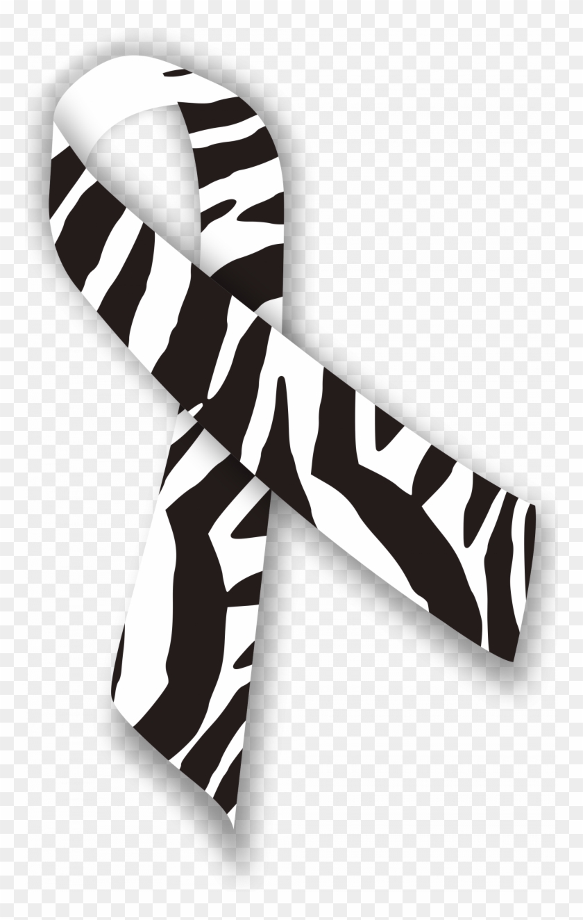 Download Spelndid Zebra Print Awareness Ribbon - Download Spelndid Zebra Print Awareness Ribbon #776807