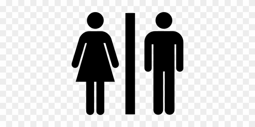 Female Male Public Bathroom Symbol Sign Ba - Toilet Icon #776988