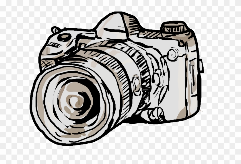 Camera Lens Drawing Photography Clip Art - Camera Lens Drawing Photography Clip Art #777557