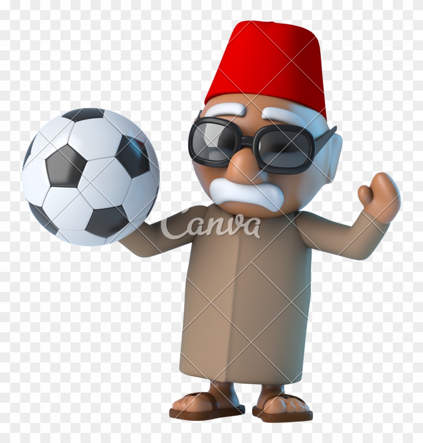 3d Moroccan Loves Football - Stock Photography #777529