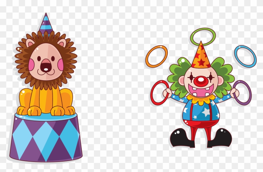 Lion Circus Cartoon Clown - Lion Circus Cartoon Clown #777678