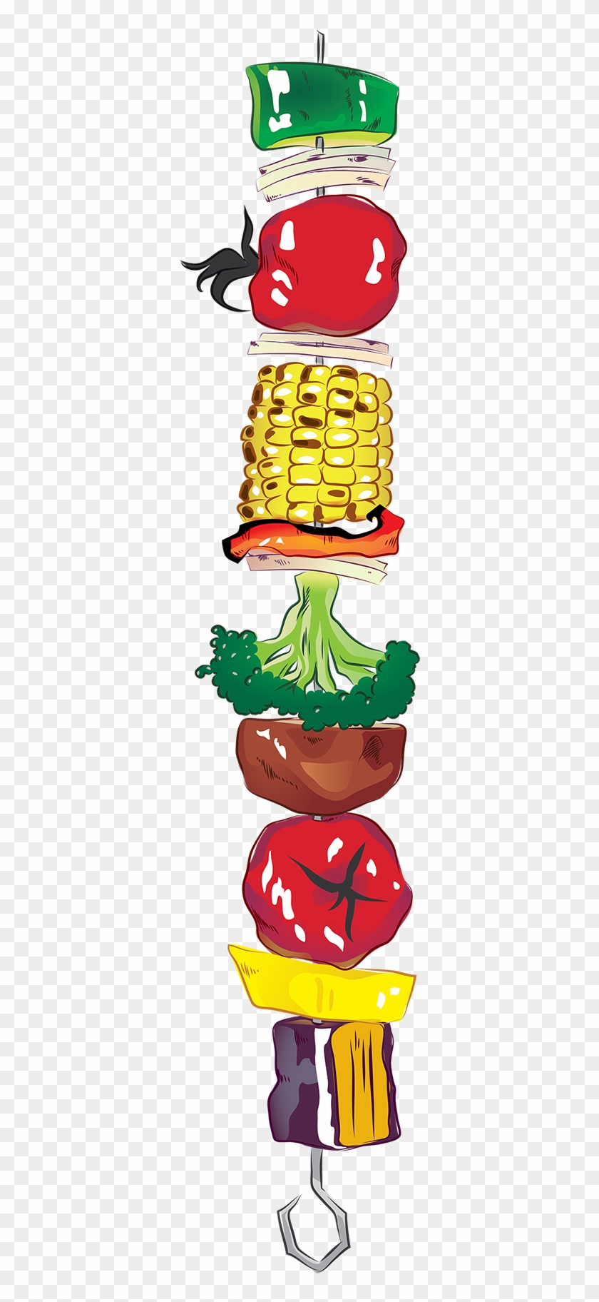Veggie Kabob Illustrated For An Incentive Poster I - Veggie Kabob Illustrated For An Incentive Poster I #777827