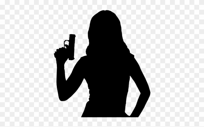 Savings And Discounts To Chapter Members At Local Ranges/stores - Woman Silhouette With Gun #777935