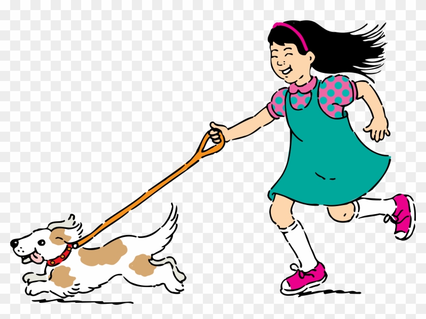 Clipart - Walking Dog - Playing With Dog Clipart #777977