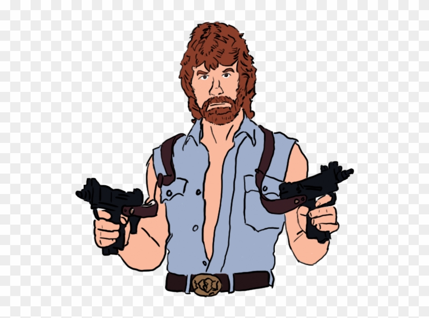 Chuck Norris By Normantweeter Clipartlook - Chuck Norris Cartoon Face #778001