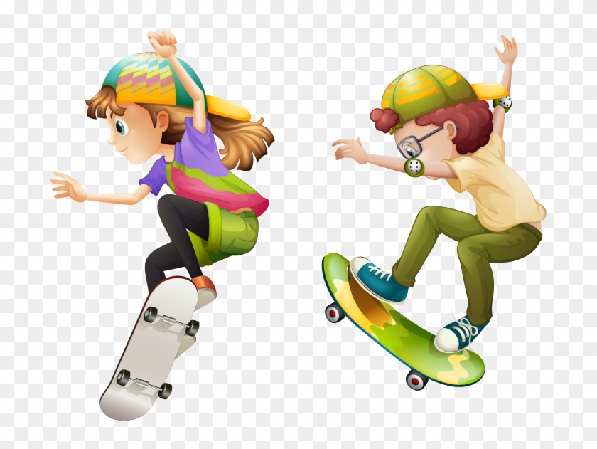 Skateboarding Clip Art - Skateboarding Clip Art #778039