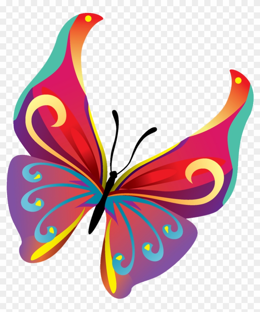 Butterflies Vector Png Pic - Cartoon Butterfly #778038