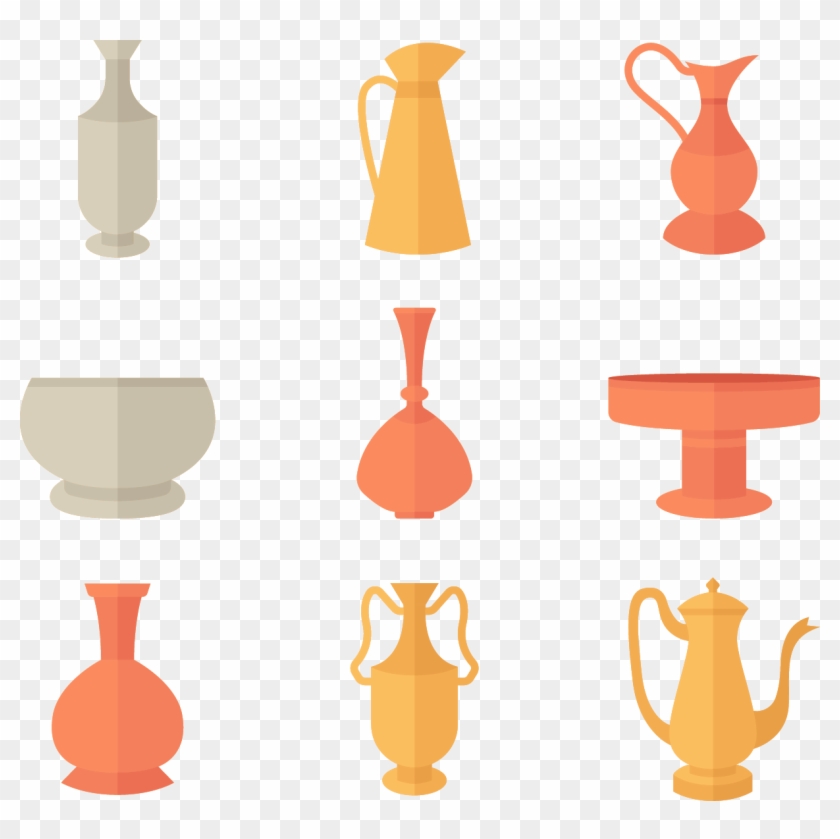 Vase Container Clip Art - Vase Container Clip Art #778049